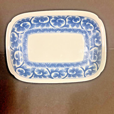 Vintage Arita Blue and White Japanese Porcelain Rectangular Tray 10
