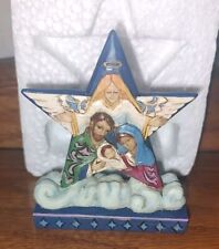 Jim Shore STAR HOLY FAMILY SCENE Mini Figurine Christmas 4058811 picture