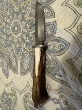 New Crown Stag Antler handle knife picture