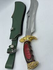 Vintage Chipaway Cutlery fixed blade knife unrestored w/ leather sheath picture