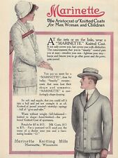 Antique 1900's Men's & Women's Fashion - Marinette Knitted Coats - 1912 AD LOT picture