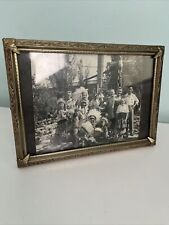 Native America Indian 4x5 Picture With Family Black And White picture