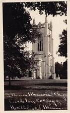 J82/ Northfield Minnesota RPPC Postcard c1930s College Memorial Chapel 83 picture
