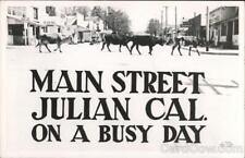 RPPC Julian,CA Main Street on a Busy Day-Cattle Crossing San Diego County picture