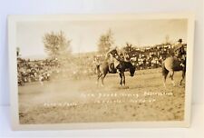 RPPC Pendleton Oregon Round Up Rodeo Postcard PETE GRUBB ProRodeo Inducted 2014 picture