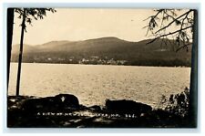 c1910 View at Newfound Lake New Hampshire NH RPPC Photo Unposted Postcard picture