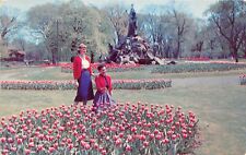 Albany New York 1957 Postcard Tulips At Washington Park  picture