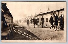 WWI US Army 16th Infantry Mess Call El Paso, TX Dec '15 Real Photo RPPC Postcard picture