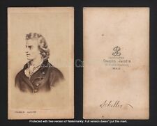 Original 1860s CDV albumen print of FRIEDRICH SCHILLER by Charles JACOTIN, Paris picture