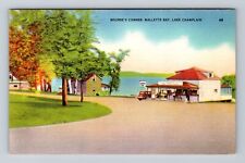 Lake Champlain NY-New York, Malletts Bay, Nourse's Corner, Vintage Postcard picture