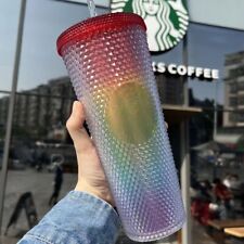 Starbucks Tumbler 42 Colors Matte Shine Diamond Encrusted 24oz Straw Cold Cup picture