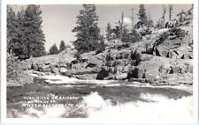 RPPC  YUBA RIVER, CA  View Near RAINBOW  TAVERN  Lincoln Highway c1940s Postcard picture