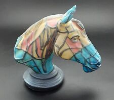 New, 6’’ Tiffany Style Resin Stained Horse Head Table Lamp Lamp/Night Light. picture