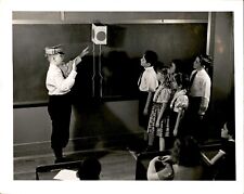 LD330 Orig Photo SCHOOL SAFETY MONITOR TEACHING CLASSMATES ABOUT TRAFFIC LIGHT picture