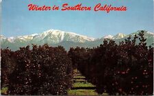 Winter Southern California CA Snow Covered Mountains Postcard UNP VTG Unused picture