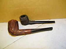 Two Estate Smoked Pipes No Markings On Either picture