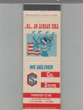 Matchbook Cover Trucking Cal State Transport Los Angeles, Ca picture