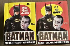 1989 TOPPS BATMAN SERIES 1 & 2 MOVIE TRADING CARDS BOXES  picture
