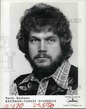 1981 Press Photo Singer Randy Bachman - hcp21418 picture