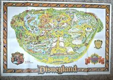 1979 Disneyland Map / Poster Folded Full Color Vintage 29” x 44” picture