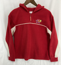 Vintage Loony Tunes Tweety Embroidered 1/4 Zip Hooded Fleece Sweatshirt Size L picture