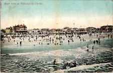 Vintage postcard - Beach Scene at Wildwood-By-The-Sea new jersey posted 1908 picture