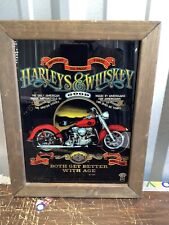 Harley-Davidson Framed glass 1986 Whiskey both get better with age 14