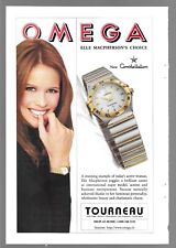 Elle Macpherson Omega Constellation Watch Tourneau 1996 Print Ad picture