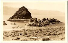 PYRAMID LAKE, NV - RPPC Rock Formations Nevada Real Photo Postcard 1930s picture