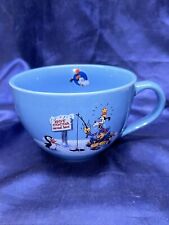Vtg Disney store Exclusive Original Goofy Large 24 oz. Soup Bowl Mug Blue, EUC picture