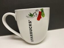 STARBUCKS 2011 HOLIDAY MITTENS WHITE RED GREEN 13 OZ MUG CUP VGUC picture