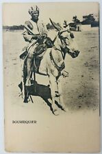 Vintage Egypt French and Arabic RPPC Postcard Egyptian Man on Donkey  picture