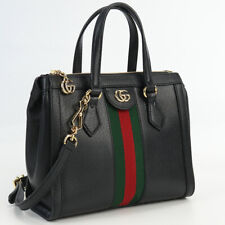 Used Gucci Ophidia Gg Small Tote Bag Leather 547551 Black Rank A Us-2 2Way Shoul picture
