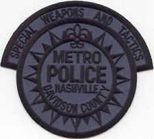 NASHVILLE DAVIDSON COUNTY TENNESSEE METRO Special Weapons SWAT POLICE PATCH picture