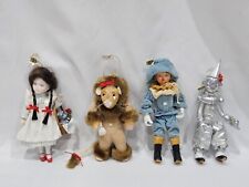 Kurt Adler Wizard of Oz Dorothy Tin Man Lion Scarecrow Porcelain Ornament Set picture