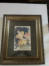 1896 JULES CHERET SAXOLEINE PETROLE SURETE Poster Litho LES AFFICHES ILLUSTREES picture