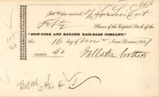 New-York and Harlem Rail-Road Co. signed by Gallatin Brothers - 1837-1839 dated  picture