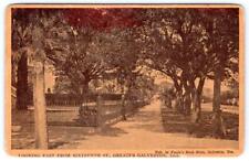 1910's ERA GALVESTON TEXAS*LOOKING EAST FORM 16th ST*PUBL BY PURDY'S BOOK STORE picture
