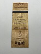 Matchbook Cover - The Hayloft Restaurant Ogunquit Moody Line Wells Maine Dining picture