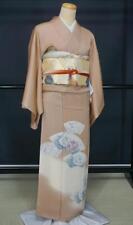 Japanese Pure Silk Tomesode 4 Piece Set 155cm M Size Tea Ceremony K022 picture