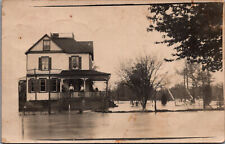 Flood 1912 New York? House Home Residence RPPC Real Photo Postcard picture