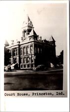 Real Photo Postcard Court House in Princeton, Indiana picture