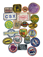Lot 21 Various Railroad Cloth Patches Brotherhood NMRA FL SF NY STEAM ELECTRICAL picture