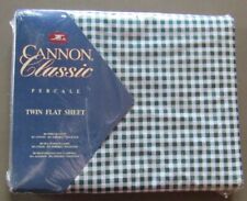 Vintage Cannon Classic Percale Twin Flat Sheet NOS Greenwich Made in USA picture