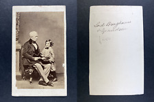 Lord Brougham and His Grandson Vintage CDV Albumen Print picture