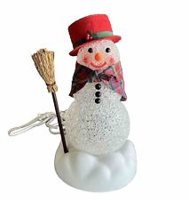 Avon Gift Collection Chilly Samantha Light-Up Snowman With Broom Tested Rare picture