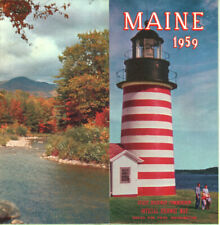 Vintage 1959 Maine Official Road Map from ME State Highway Commission picture