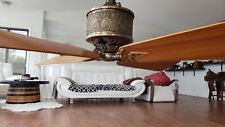 Antique 1889 Diehl Mfg Co ceiling fan, 55V DC, ornate and extremely rare.  picture