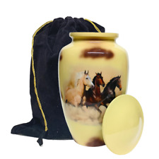 Handcrafted Running Horses Cremation Urns for Human Ashes-Beautiful Remembrance picture