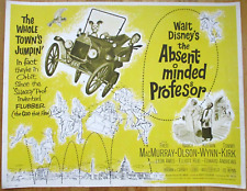 Original The Absent Minded Professor 1961 22 X 28 Poster Fred MacMurray Disney picture